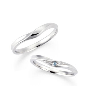 スウィートブルーダイヤモンド 結婚指輪 LB00020 / LB00021