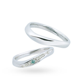 スウィートブルーダイヤモンド 結婚指輪 1231461 / 1231460