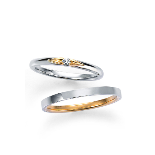 モニッケンダム 結婚指輪 14WR25 / 14WR26